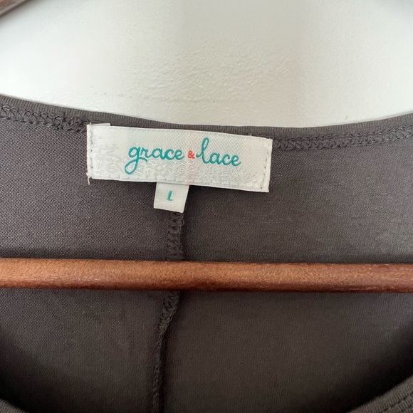 Grace and Lace Gray Dress - Picture 3 of 3